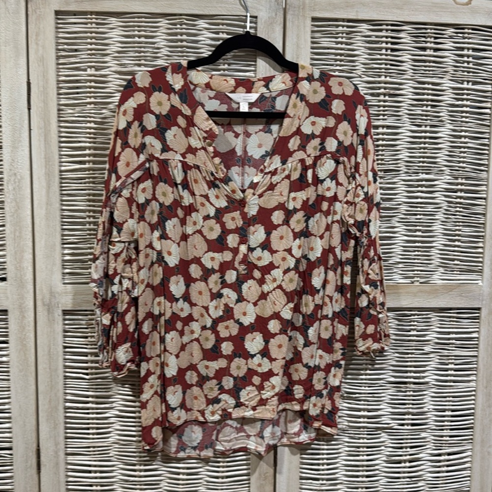 Lauren Conrad Floral Blouse